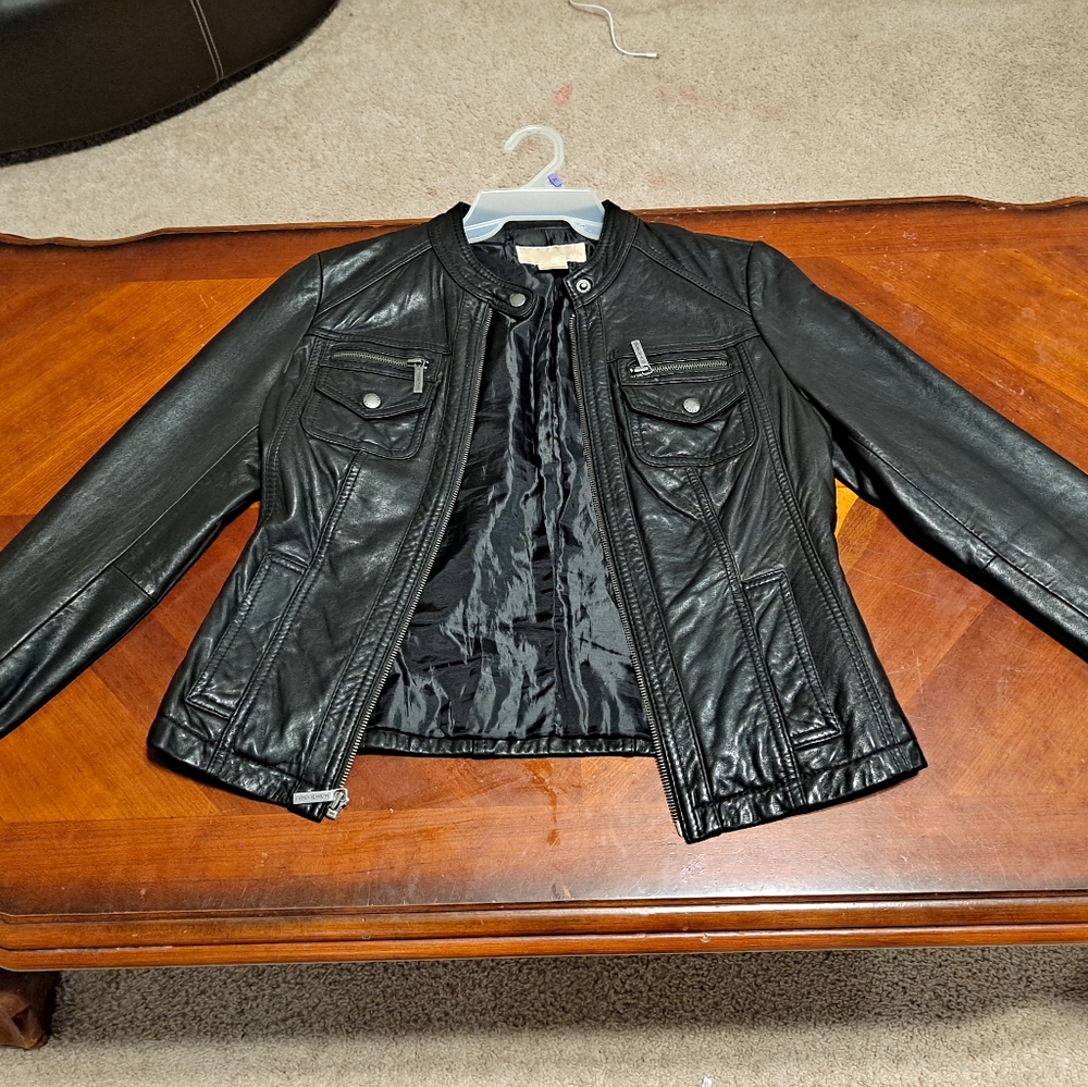 Genuine leather jacket Michael kors